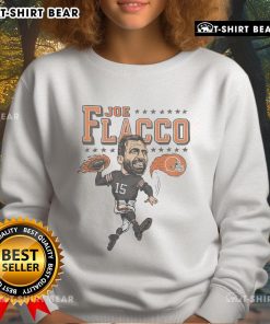 Top Cleveland Browns Joe Flacco sweatshirt featuring team colors and logo, perfect for fans and game day wear.
