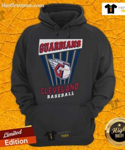 Top Cleveland Guardians baseball starter hoodie in navy blue, featuring team logo and stylish design for fans.