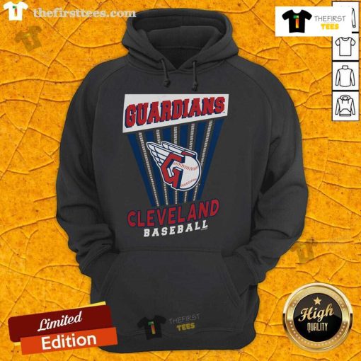 Top Cleveland Guardians baseball starter hoodie in navy blue, featuring team logo and stylish design for fans.