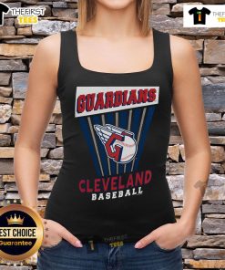 Top Cleveland Guardians baseball starter tank top featuring team colors and logo, perfect for game day and summer wear.