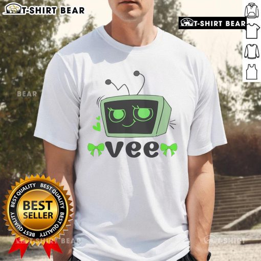 Top Dandy's World Vee T-Shirt featuring a vibrant design and comfortable fit for casual wear, perfect for fashion enthusiasts.