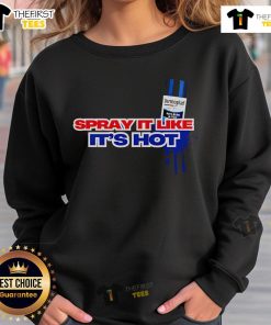 Alt Text: Top Dermowear Spray It Like It's Hot sweatshirt in vibrant colors, perfect for casual wear and stylish comfort.