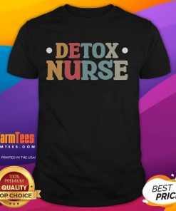 Stylish Top Detox Nurse T-Shirt featuring a vibrant design, perfect for healthcare professionals promoting wellness.