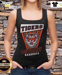 Top Detroit Tigers baseball starter tank top featuring team logo, perfect for summer games and sports enthusiasts.