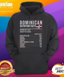 Stylish hoodie featuring top Dominican nutrition facts, perfect for showcasing Dominican Republic culture and lifestyle.