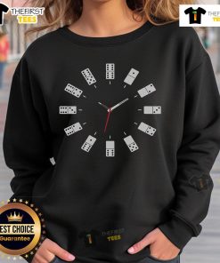 Cozy sweatshirt for domino lovers featuring a stylish Top Domino Clock design, perfect for tile game enthusiasts.
