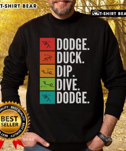 Cozy Top Duck Dip Dive I Ball Games I Dodgeball sweatshirt in vibrant colors, perfect for sports enthusiasts.