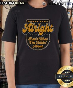 Top Dusty Slay Ladies Tee featuring bold graphic design, perfect for trendy casual wear and expressing confidence.