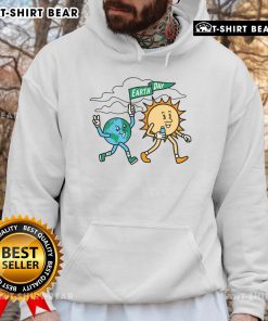 Top Earth Day Flag Hoodie featuring a vibrant design celebrating environmental awareness and sustainability.