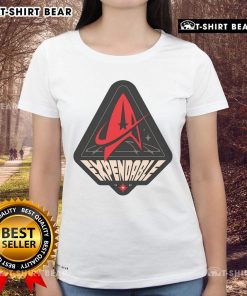 Top Expendable 1966 Life of a Redshirt Ladies Tee featuring a vintage design for fans of classic sci-fi humor.