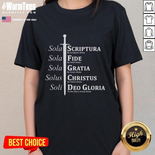 Top Five Solas Solus Soli Ladies Tee showcasing stylish designs for women, perfect for casual wear and everyday comfort.