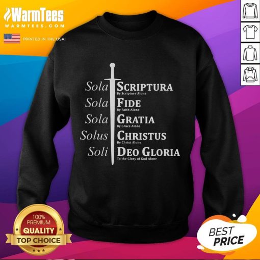 Stylish Top Five Solas Solus Soli sweatshirt featuring vibrant design and comfortable fit, perfect for casual wear.