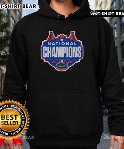 Alt Text: Top Florida Basketball 2025 NCAA Champions logo hoodie featuring vibrant colors and stylish design for fans.