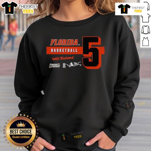 Top Florida Basketball Will Richard 5 sweatshirt featuring vibrant colors and stylish design, perfect for fans.