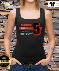 Will Richard wearing a stylish Top Florida Basketball tank top, showcasing team spirit and athletic fashion.