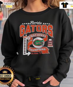 Top Florida Gators National Champs 2025 sweatshirt featuring basketball stars from San Antonio 2006-2007.