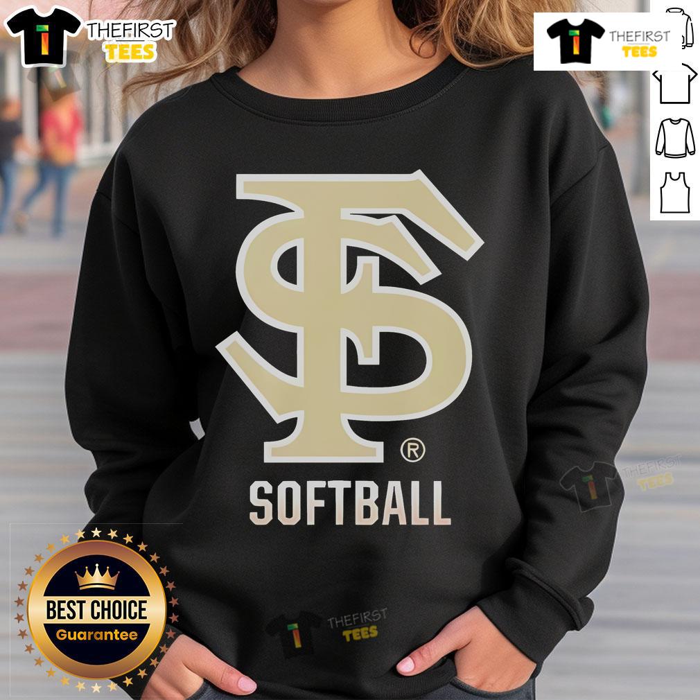 Top Florida State Seminoles Softball Logo Sweatshirt Alt Text: Florida State Seminoles softball logo sweatshirt featuring bold graphics and comfortable design for fans.