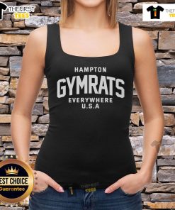 Top Hampton Gymrats Everywhere USA tank top showcasing fitness style and vibrant design for gym enthusiasts.