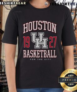 Alt Text: Top Houston Cougars Basketball for the City 1927 Ladies Tee showcasing team pride and vintage sports style.
