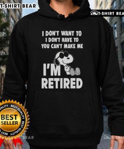 Alt Text: Snoop Dogg-inspired hoodie with 'I'm Retired' slogan, perfect for casual wear and fans of laid-back style.