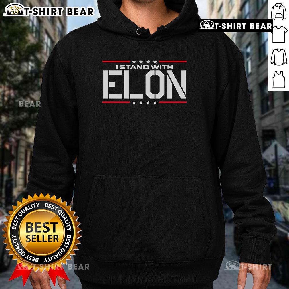 Top I Stand With Elon Made In The Usa Hoodie Top I Stand With Elon Made In The USA Hoodie featuring bold text design and comfortable fit for fans and supporters.