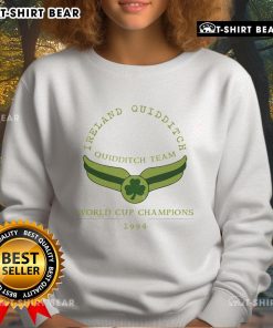 Vintage 1994 Ireland Quidditch World Champs sweatshirt featuring bold graphics and a classic design.