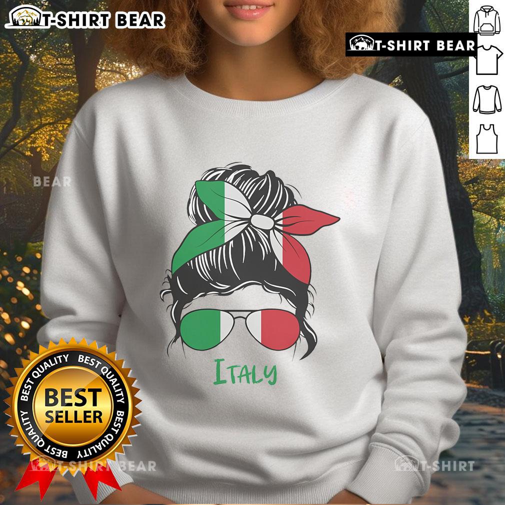 Top Italian Girl From Italia Flag Italy Sweatshirt