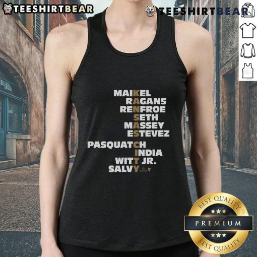 Trendy tank top featuring popular Kansas City names for 2025, perfect for showcasing local pride and style.