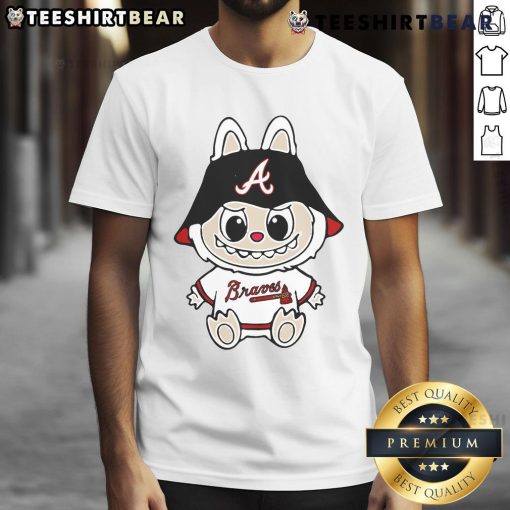 Top Labubu Atlanta Braves T-Shirt featuring vibrant team colors and logo, perfect for dedicated Braves fans.