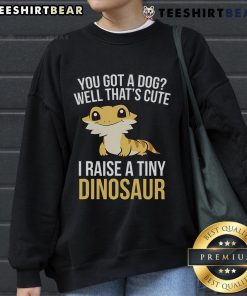 Bearded Dragon sweatshirt featuring a tiny dinosaur design, perfect for lizard and gecko pet enthusiasts.