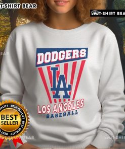Cozy Top Los Angeles Dodgers baseball starter sweatshirt in blue, perfect for fans supporting their team in style.