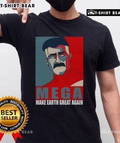 Top Mega Make Earth Great Again Invincible T-Shirt featuring a bold design promoting environmental awareness and sustainability.