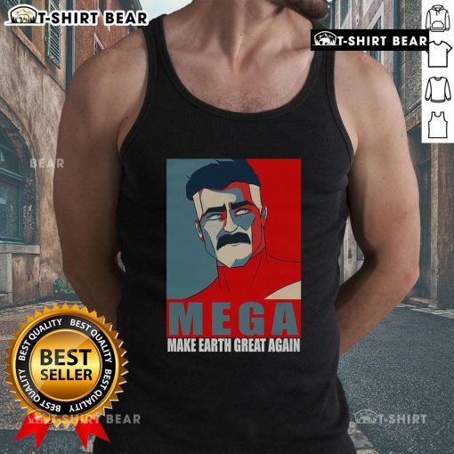 Top-Mega-Make-Earth-Great-Again-Invincible-Tank-Top featuring bold graphics and a trendy fit for eco-conscious fashion.