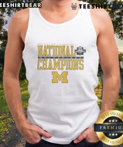 Stylish Michigan Wolverines 2025 NCAA Men's Gymnastics tank top in navy, perfect for fans and athletes alike.