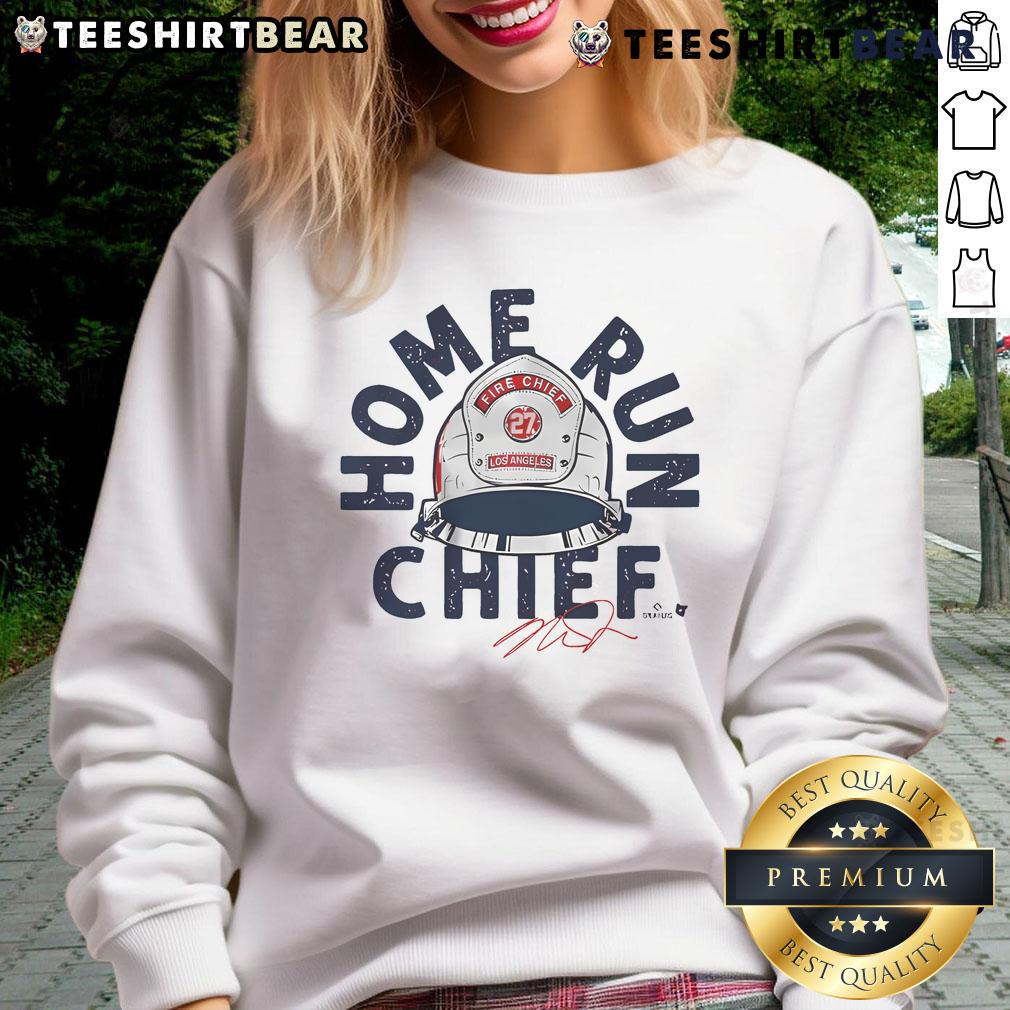 Top Mike Trout Home Run Chief Sweatshirt Mike Trout Home Run Chief sweatshirt featuring vibrant graphics celebrating the baseball star's legendary home runs.