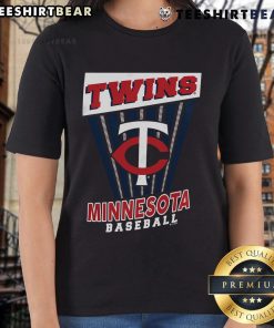 Top Minnesota Twins baseball starter ladies tee featuring team colors and logo, perfect for fans and casual wear.