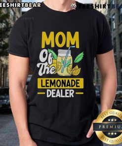 Top Mom Of The Lemonade Dealer T-Shirt featuring vibrant graphics and playful typography, perfect for proud lemonade moms.