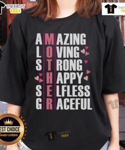 Top Mother Tee featuring amazing, loving, strong, and graceful ladies design for a heartfelt gift.