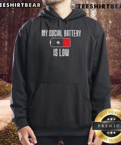 Cozy Top-My-Social-Battery-Is-Low Hoodie in soft cotton, perfect for casual wear and expressing your social vibe.