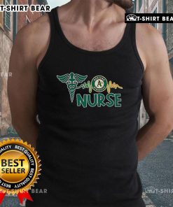 Top Nurse Heartbeat Oakland Athletics Baseball Tank Top featuring a stylish design perfect for fans and healthcare workers.