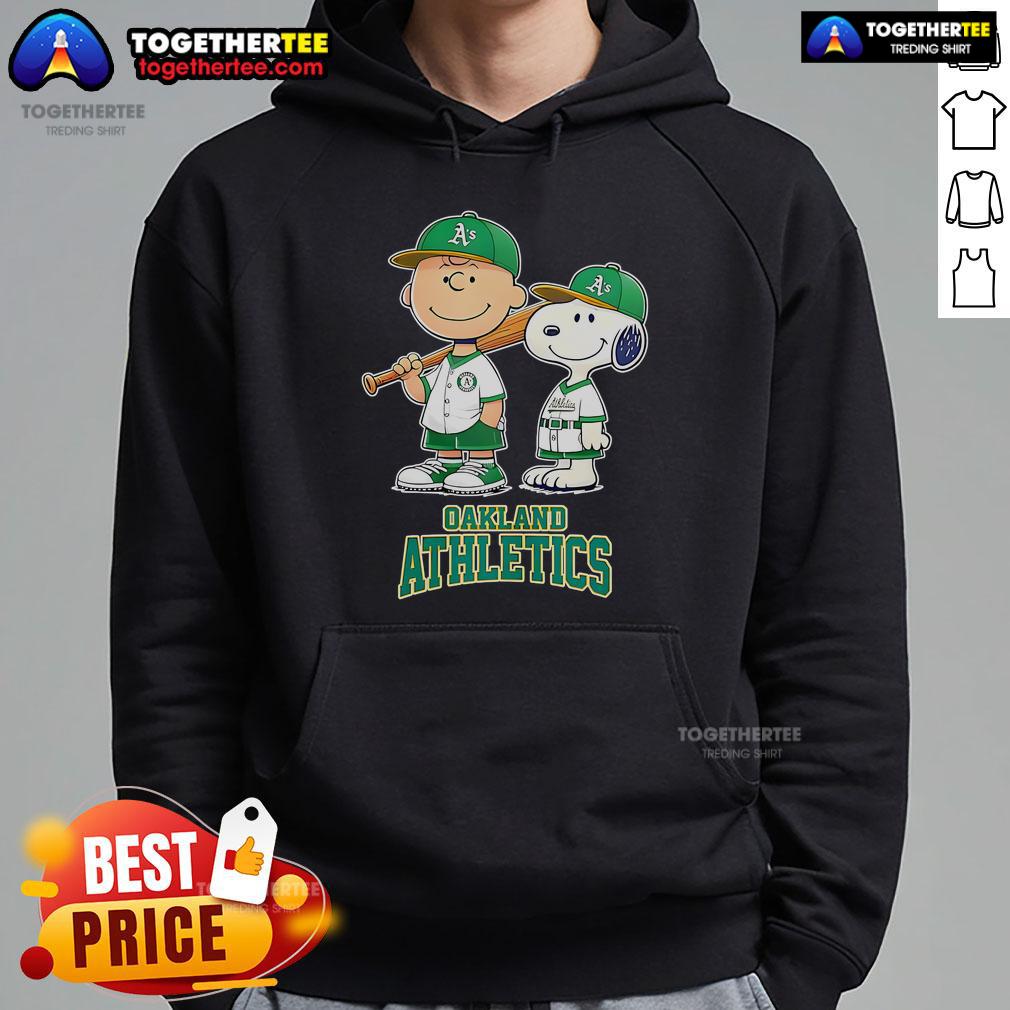 Top Oakland Athletics Charlie Brown And Snoopy Baseball Cartoon Fan Hoodie Top Oakland Athletics Charlie Brown and Snoopy baseball cartoon fan hoodie, perfect for sports lovers and cartoon enthusiasts.