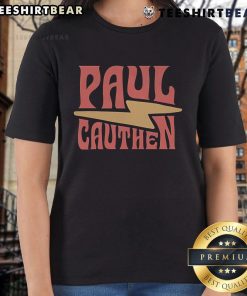 Top Paul Cauthen Bolt Ladies Tee featuring vibrant design and soft fabric, perfect for fans of country music and stylish apparel.