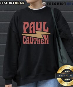 Stylish Top Paul Cauthen Bolt sweatshirt in black, featuring a bold graphic design perfect for fans and casual wear.