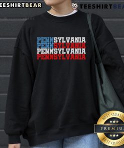 Top Pennsylvania USA flag sweatshirt featuring Philadelphia design, perfect for fans of the state and city pride.