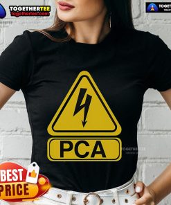 Top Pete Crow Armstrong PCA electric sign on a ladies tee, showcasing stylish baseball-themed apparel for fans.