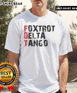 Top Peter Shankman wearing Foxtrot Delta Tango FDT T-shirt, showcasing a stylish and unique design.