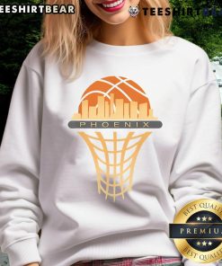 Cozy purple sweatshirt featuring a stunning sunset design, perfect for showcasing Arizona's vibrant colors in Phoenix.