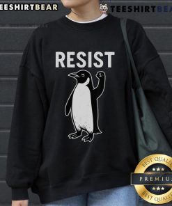 Alt Text: Cozy Top Resist Penguin Sweatshirt featuring a cute penguin design, perfect for winter fashion and casual wear.