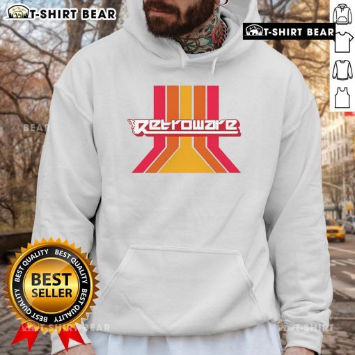 Top Retroware Old School Hoodie in vibrant colors, showcasing a retro design perfect for vintage fashion enthusiasts.