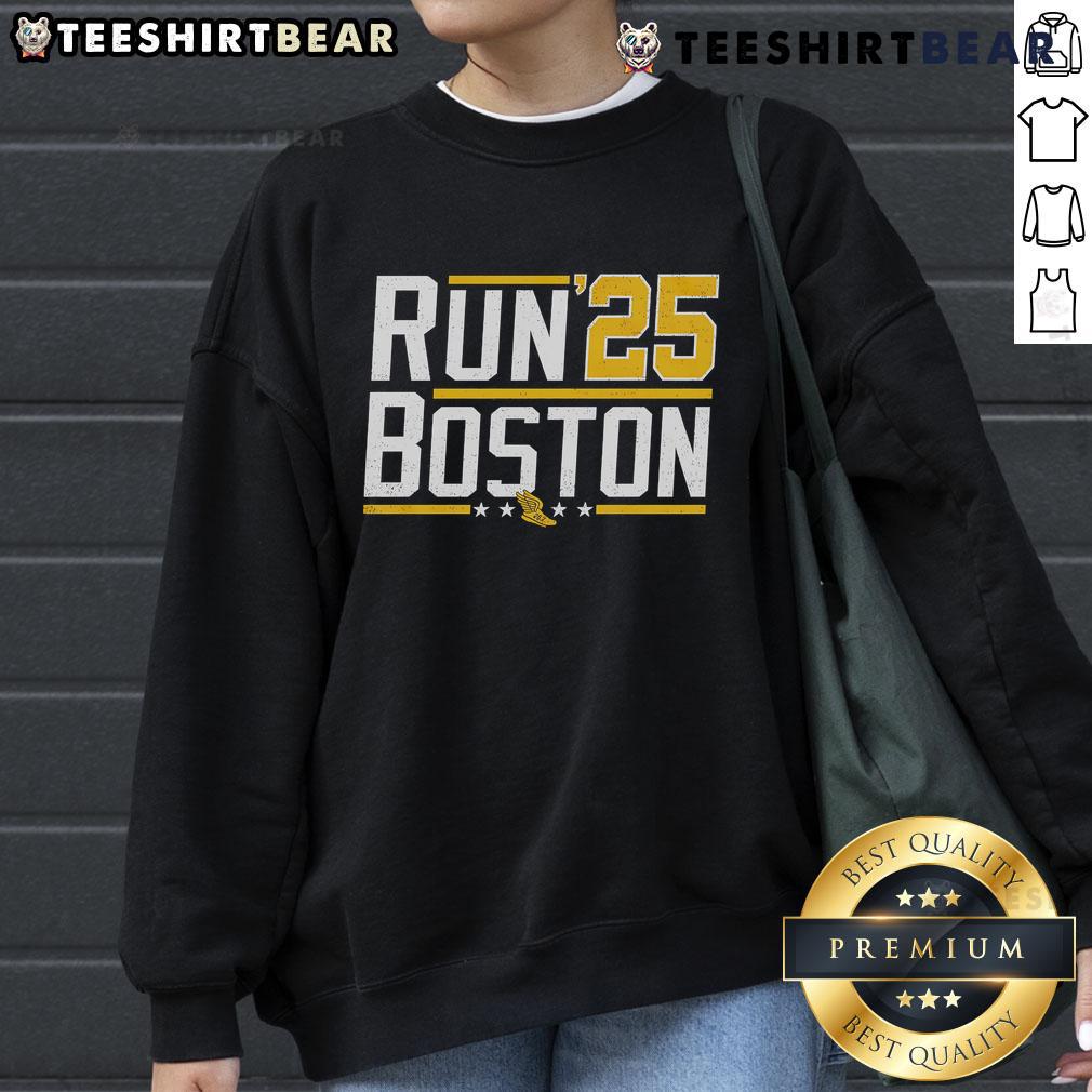 Top Run Boston 2025 Sweatshirt Top Run Boston 2025 sweatshirt featuring a stylish design, perfect for runners and fans of the Boston Marathon.